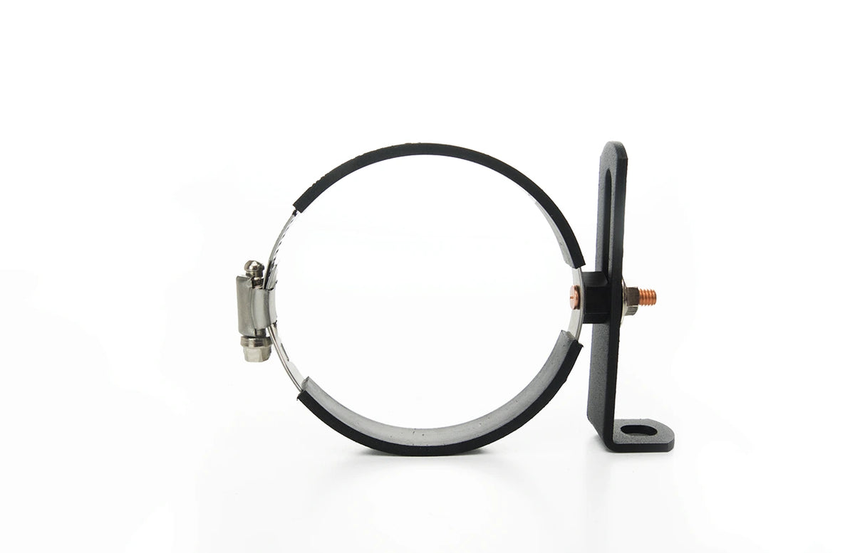 Halter für HFI Carbonbox mit Schlauchschelle isoliert