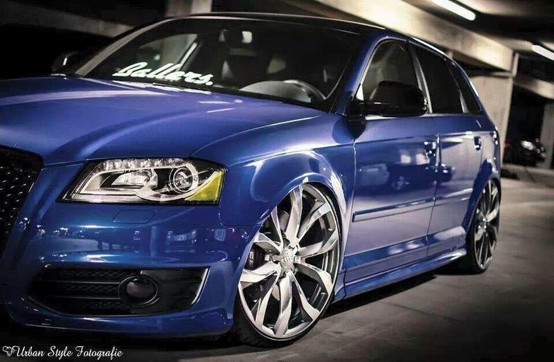 Audi A3 8P Facelift Mücke Kotflügel verbreitert 3cm