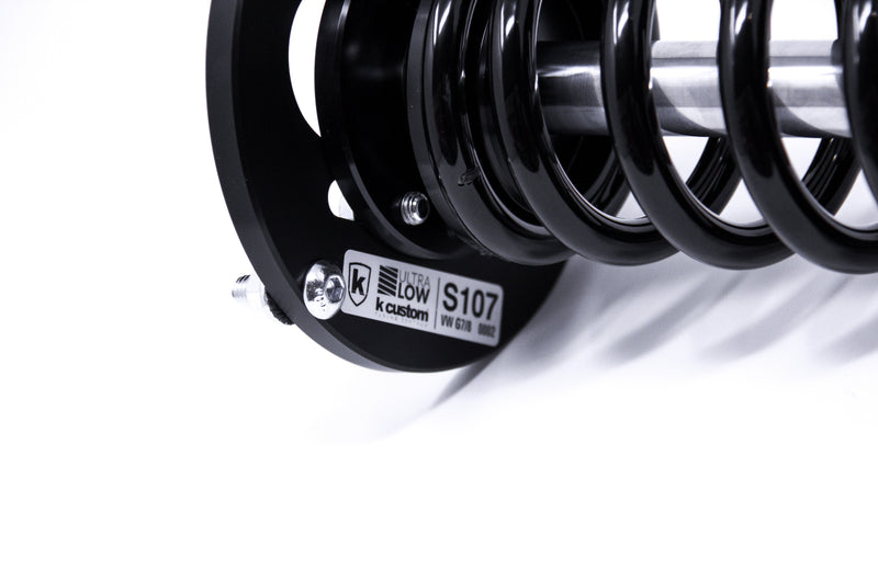 K-custom ultraLOW Gewindefahrwerk - 50 mm Verbundlenker mit Stützlager // maximal zulässige Vorderachslast: 1.090kg | maximal zulässige Hinterachslast: 1.001kg bis zu 1.050kg