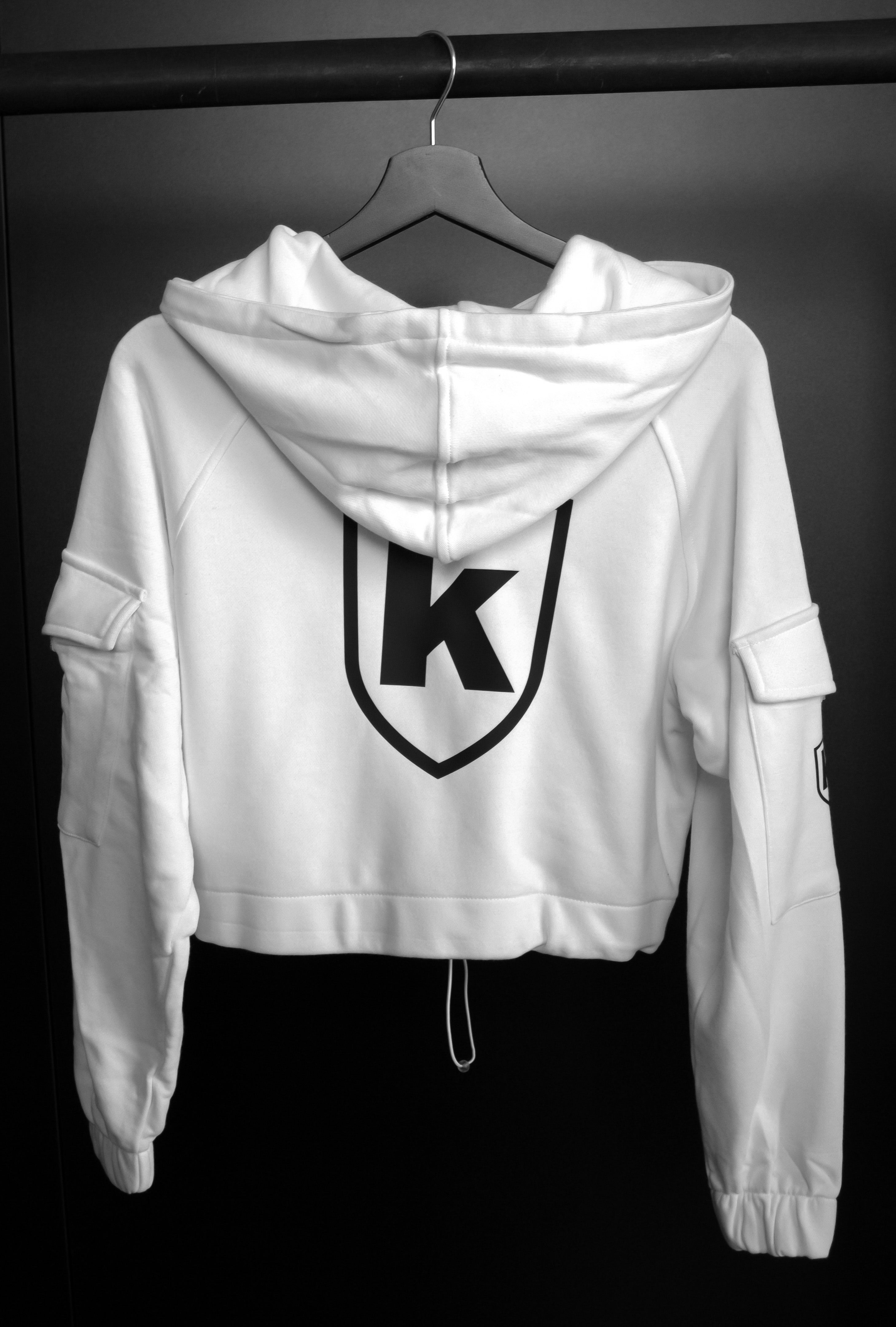 Girls Hoodie K-Custom white